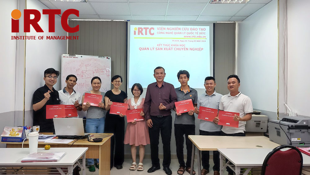 Kết thúc khóa học Quản lý sản xuất tháng 4 - 2024