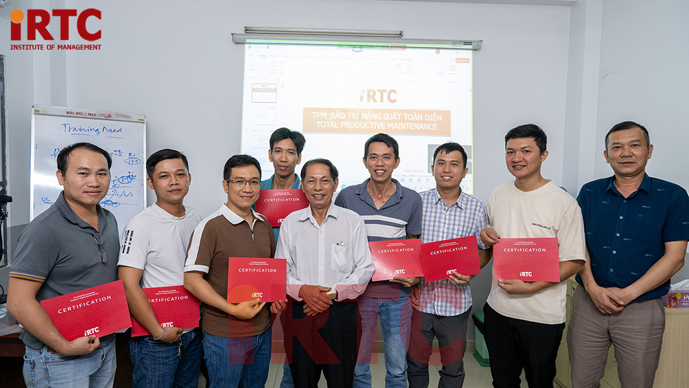 Kết thúc khóa học TPM - Bảo trì năng suất toàn diện