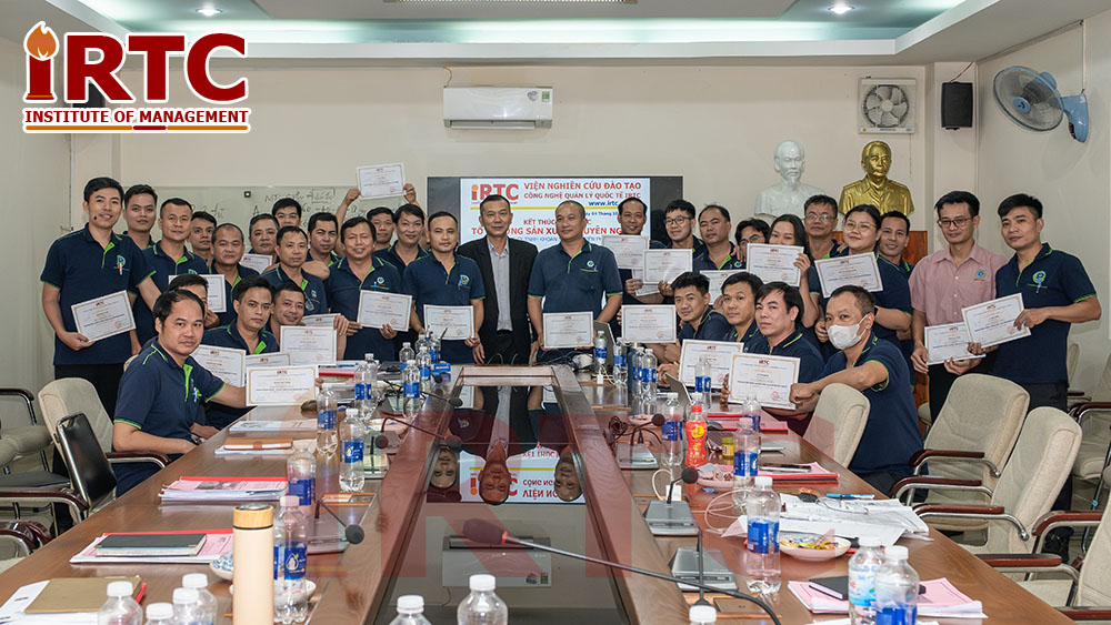 Kết thúc khóa học Tổ trưởng sản xuất - Lean Manufacturing