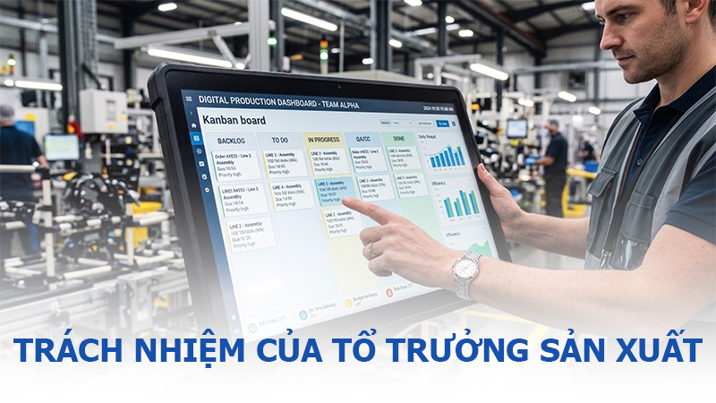 Chân dung và trách nhiệm của tổ trưởng sản xuất