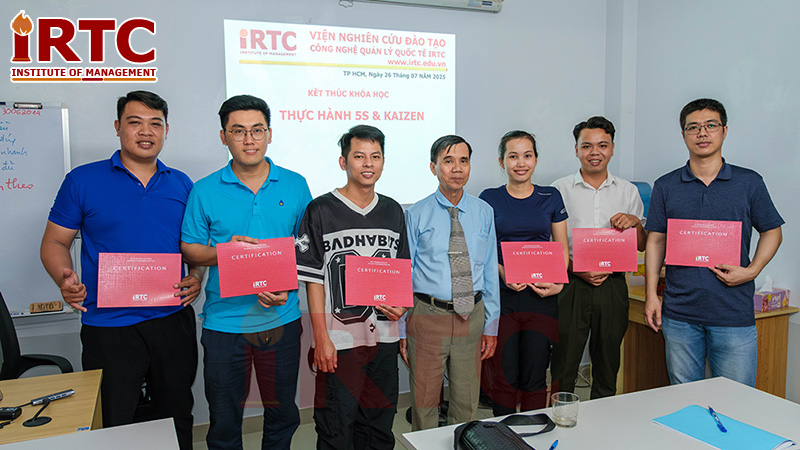 Kết thúc khóa học thực hành 5S & Kaizen
