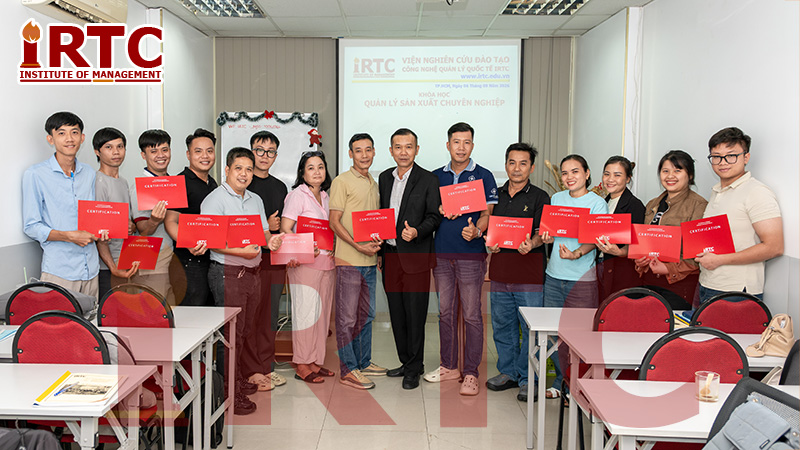 Kết thúc khóa học Quản lý sản xuất