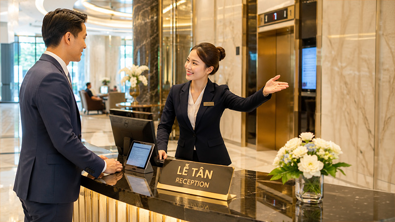 Công việc của lễ tân