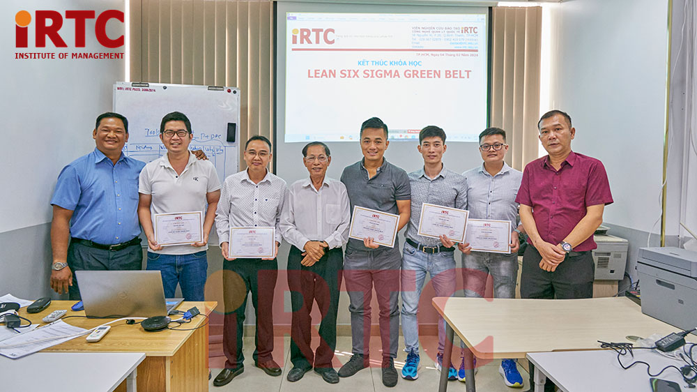 kết thúc khóa học Lean Six Sigma Green Belt