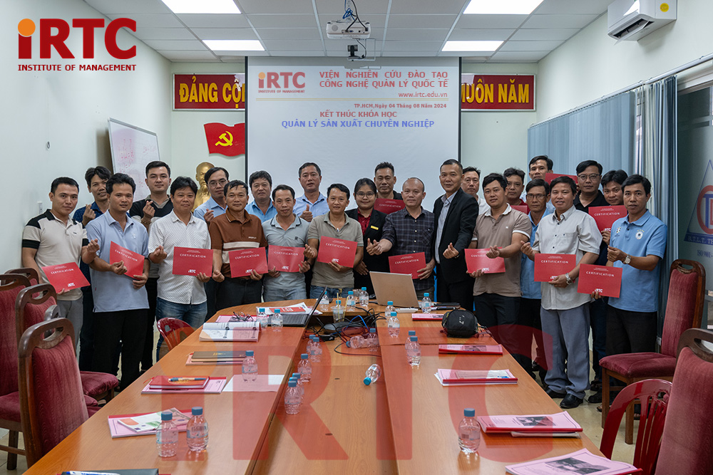 khóa học quản lý sản xuất do IRTC tổ chức